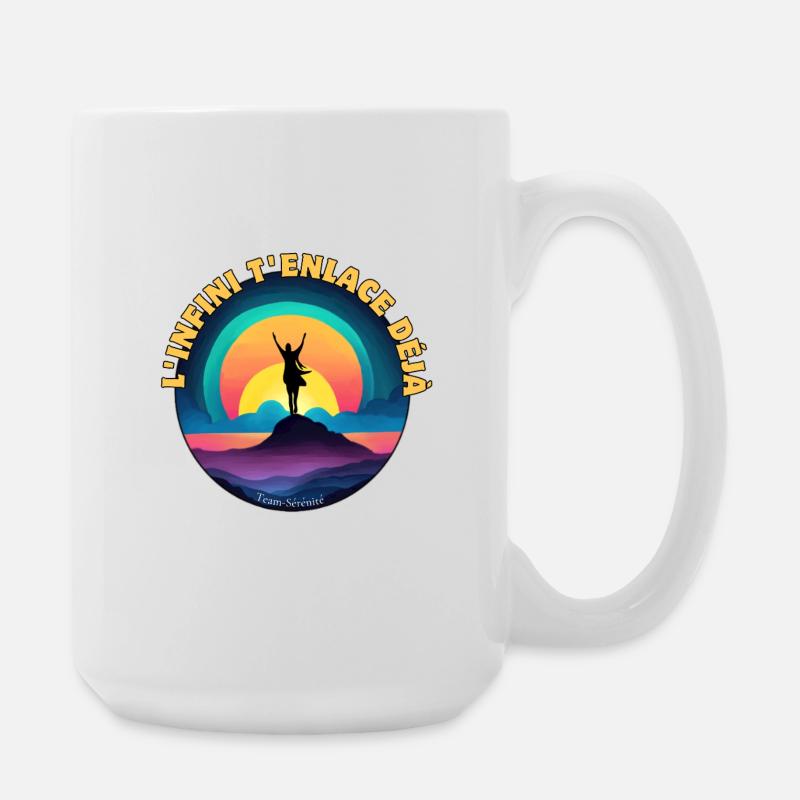 Infinity is already embracing you - Large Mug 440 ml - white