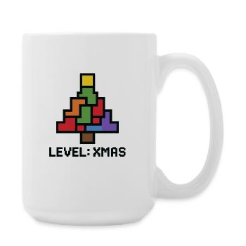 LevelXmas Pixel Tree - Large Mug 440 ml - white - Right