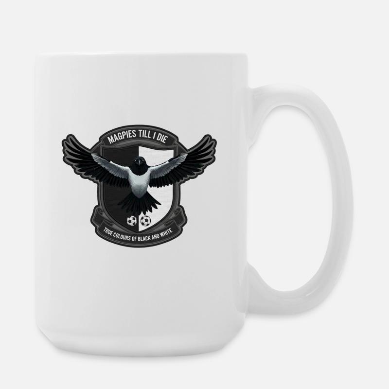 Magpies Crest - Große Tasse 440 ml - Weiß