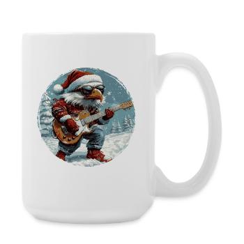 Guitare de Noël Eagle - Grande tasse 440 ml - blanc - Droite