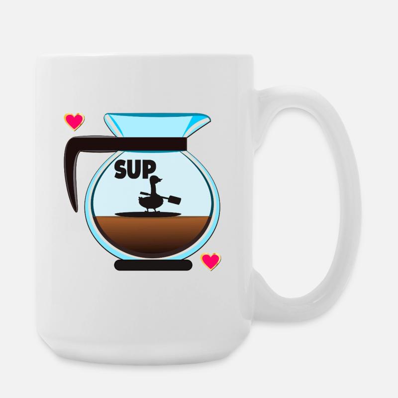 SUP GANS FILTERKAFFEE KAFFEE - Große Tasse 440 ml - Weiß