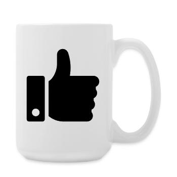 Like Hand, Ok Symbol - Große Tasse 440 ml - Weiß - Rechts