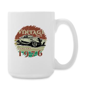 50e anniversaire - Classic - Vintage depuis 01/1976 - Grande tasse 440 ml - blanc - Droite