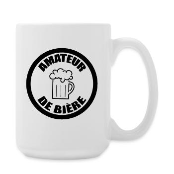 Amateur de bière | Alcool - Grande tasse 440 ml - blanc - Droite