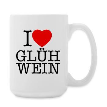 i love Gluehwein Weihnachten - Große Tasse 440 ml - Weiß - Rechts
