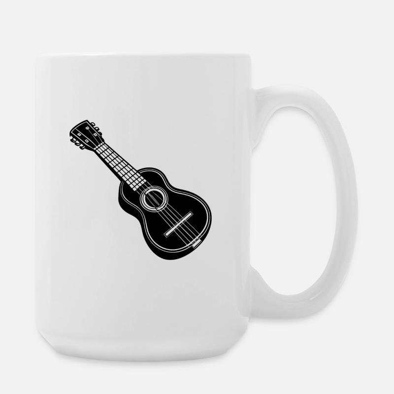 Ukulele - Große Tasse 440 ml - Weiß