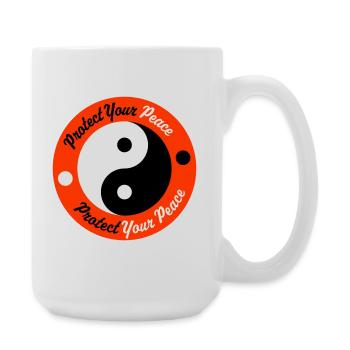 Protect Your Peace Mental Health Mindfulness - Large Mug 440 ml - white - Right