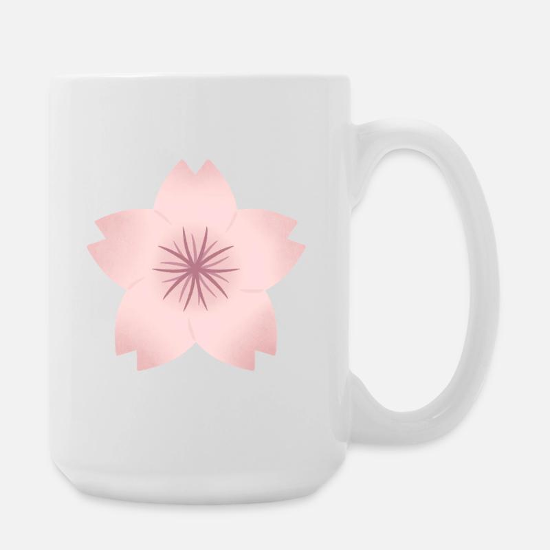 Blush Cherry Bloom - Grande tasse 440 ml - blanc