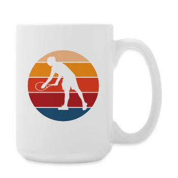 tennis - Grande tasse 440 ml - blanc - Droite
