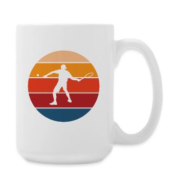 tennis - Grande tasse 440 ml - blanc - Droite