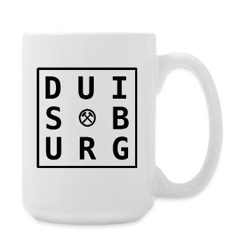 Duisburg Ruhrpott Motiv Geschenk & Souvenir - Große Tasse 440 ml - Weiß - Rechts