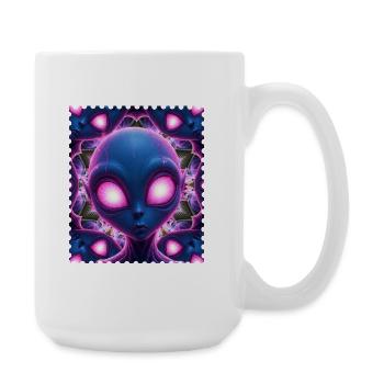 Kaléidoscope néonalie - Grande tasse 440 ml - blanc - Droite
