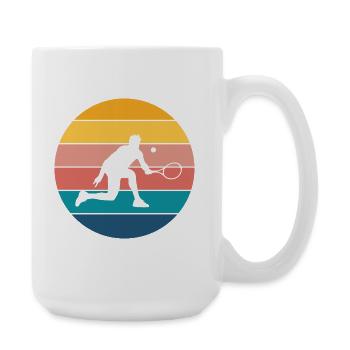 tennis - Grande tasse 440 ml - blanc - Droite