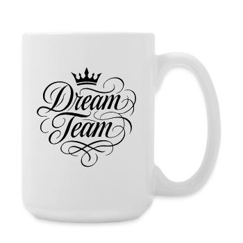 Équipe de rêve - Grande tasse 440 ml - blanc - Droite