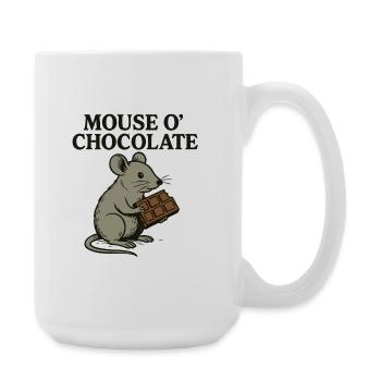 Mouse o'Chocolate Pun Mouse Chocolate - Large Mug 440 ml - white - Right