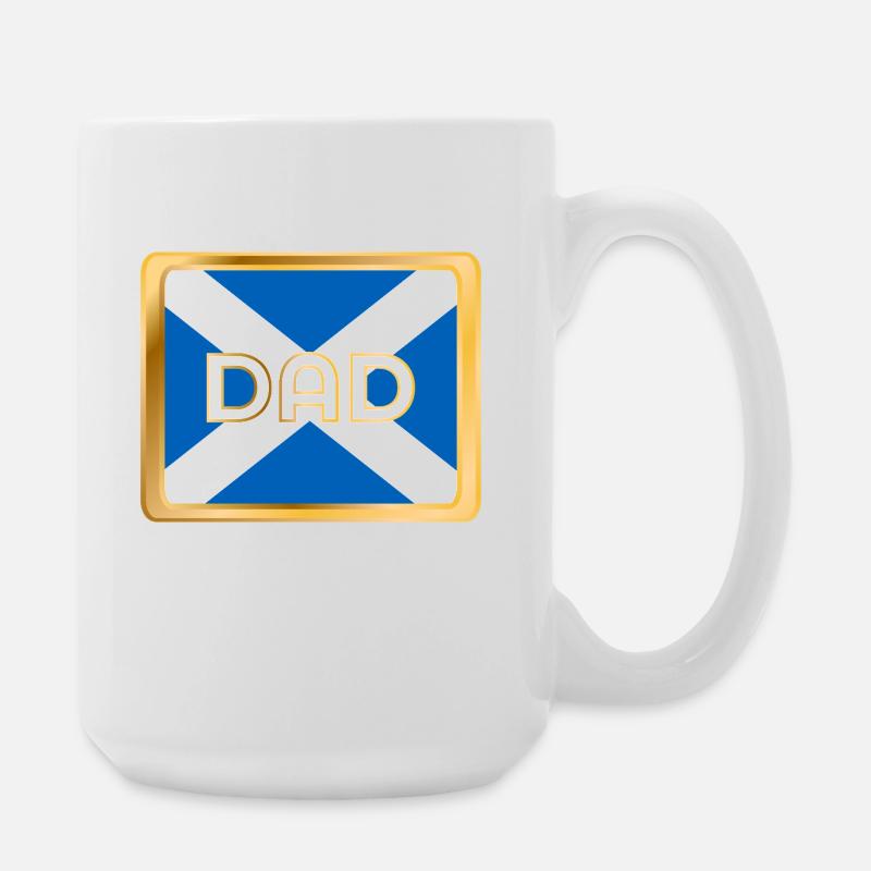 FATHER SCOTLAND DAD - Large Mug 440 ml - white