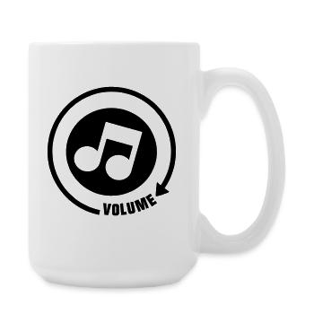 Volume_knop Musikton - Große Tasse 440 ml - Weiß - Rechts
