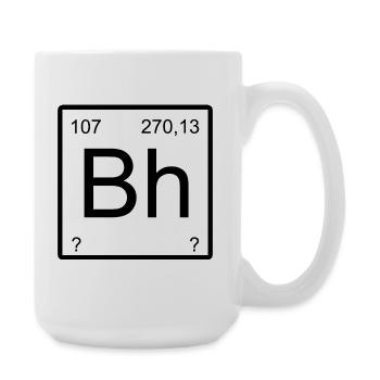 Bohrium Bra Uppercase Numbers Graphic - Large Mug 440 ml - white - Right