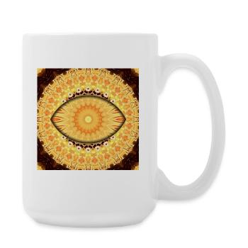Kaléidoscope du Mandala du Soleil - Grande tasse 440 ml - blanc - Droite