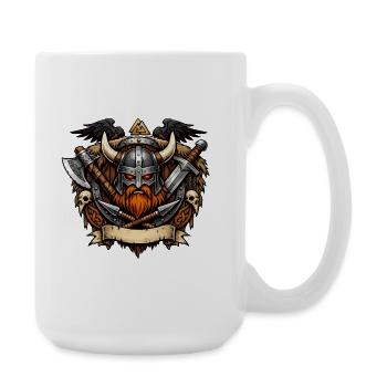 Viking Warrior Helmet - Large Mug 440 ml - white - Right
