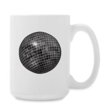 Geometrische Glitzersphäre - Große Tasse 440 ml - Weiß - Rechts