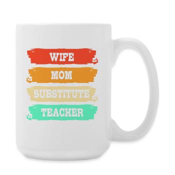 Substitute Teacher Substitute Teacher - Large Mug 440 ml - white - Right