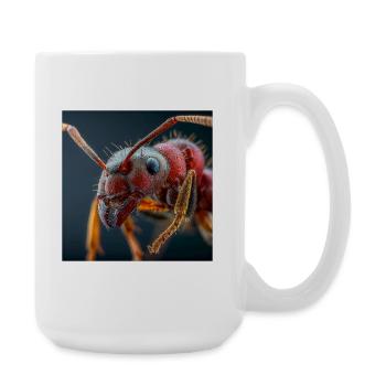 Ants Macro Portrait Realistic Wildlife - Large Mug 440 ml - white - Right