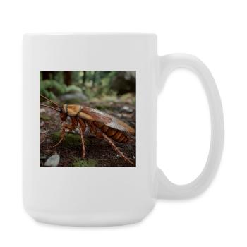 Realistic Cockroach – Macro Insect Design - Large Mug 440 ml - white - Right