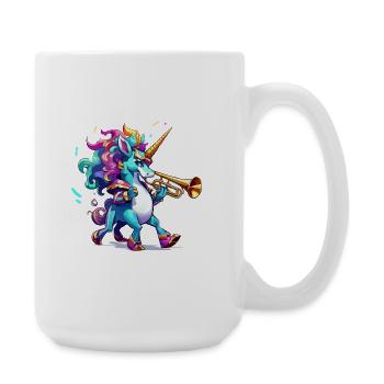 Unicorn Trumpet Color Spell - Large Mug 440 ml - white - Right