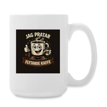 Je parle de café liquide - Grande tasse 440 ml - blanc - Droite