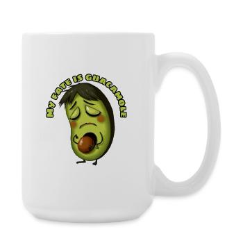 Avocado Schicksal Guacamole Meme - Große Tasse 440 ml - Weiß - Rechts