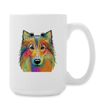 collie - Large Mug 440 ml - white - Right
