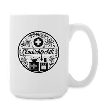 Chuchichäschtli - Schweizer Kultbegriff - Große Tasse 440 ml - Weiß - Rechts
