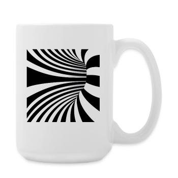 Monochrome Spiral Flux - Grande tasse 440 ml - blanc - Droite