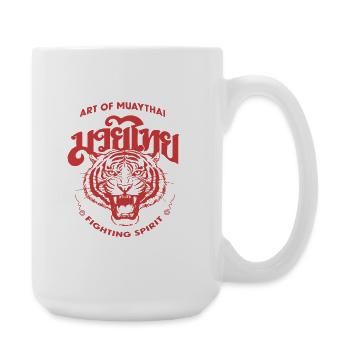 KUNST DES MUAY - Große Tasse 440 ml - Weiß - Rechts
