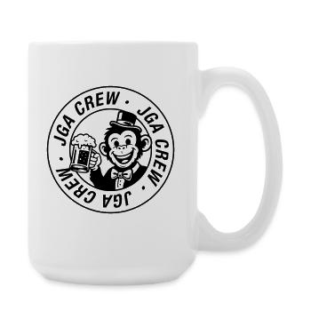 Jga Crew Affe Junggesellenabschied - Große Tasse 440 ml - Weiß - Rechts