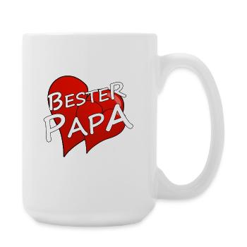 BESTER PAPA - Große Tasse 440 ml - Weiß - Rechts