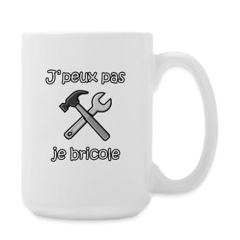 Ich kann es nicht selbst machen – Handwerker-Humor - Große Tasse 440 ml - Weiß - Rechts