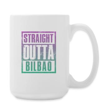 Straight outta Bilbao - Large Mug 440 ml - white - Right
