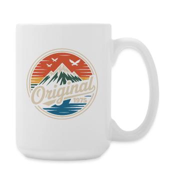Originales Retro-Jubiläum von 1975 - Große Tasse 440 ml - Weiß - Rechts