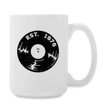 Est 1976 Vinyl - Large Mug 440 ml - white - Right