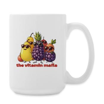 Troupe de fruits de la Mafia de la Vitamine - Grande tasse 440 ml - blanc - Droite