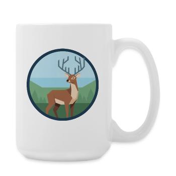 Deer - Large Mug 440 ml - white - Right