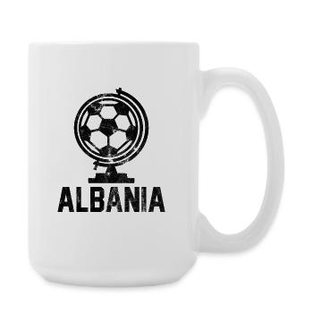 Albania Fussball - Große Tasse 440 ml - Weiß - Rechts