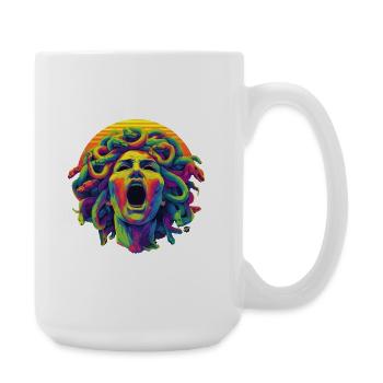 Neon Medusa: Colour Rush Head - Large Mug 440 ml - white - Right
