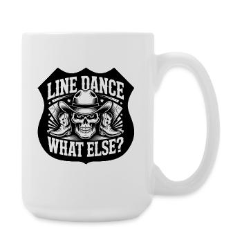 LineDance Skull Cowboy Boots - Large Mug 440 ml - white - Right