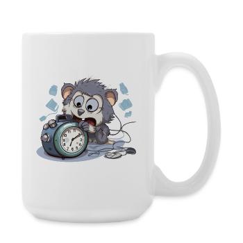 Réveil du matin Chaos Otter - Grande tasse 440 ml - blanc - Droite