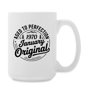 janvier 1970 – Légende des sommets et montagnes - Grande tasse 440 ml - blanc - Droite