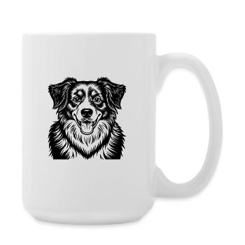 Australian Shepherd - Large Mug 440 ml - white - Right