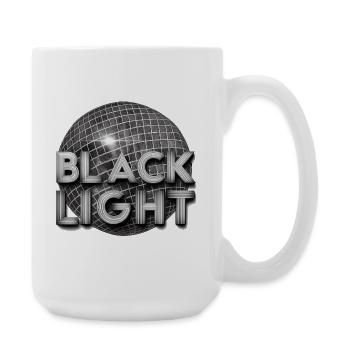 Schwarzes Licht Retro-Disco - Große Tasse 440 ml - Weiß - Rechts